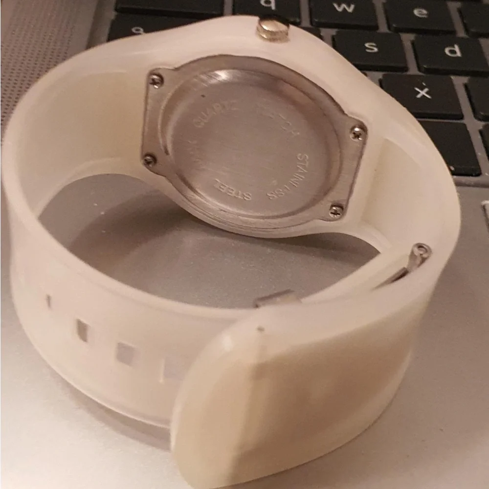 🦋10/$20🦋 Imagine Clear/White Silicone Women's Watch